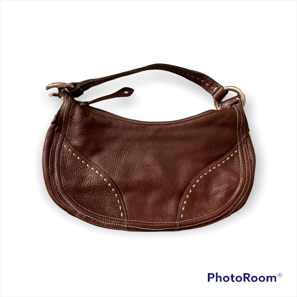 Francesco Biasia Brown Leather Hobo Handbag